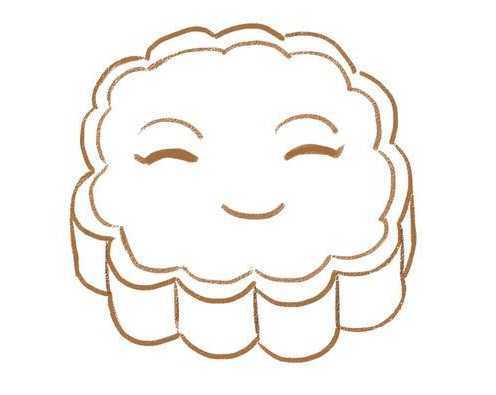 月饼的简笔画月饼的简笔画怎么画又漂亮又简单