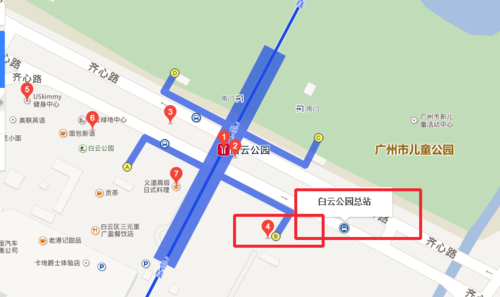 522路公交车总站在白云公园地铁站哪个出口
