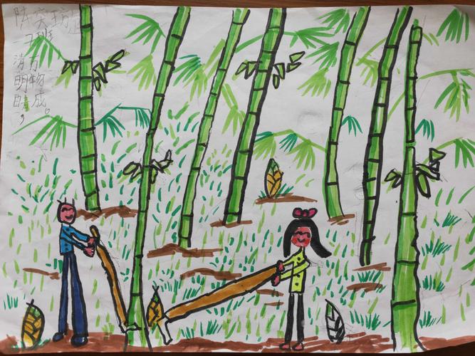 小小"诗配画",清明雨纷纷--北港小学分校区清明节活动纪实