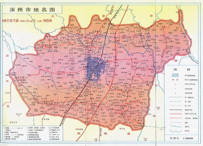 涿州市地名图全图,涿州市地名图高清版下载 - 8264.
