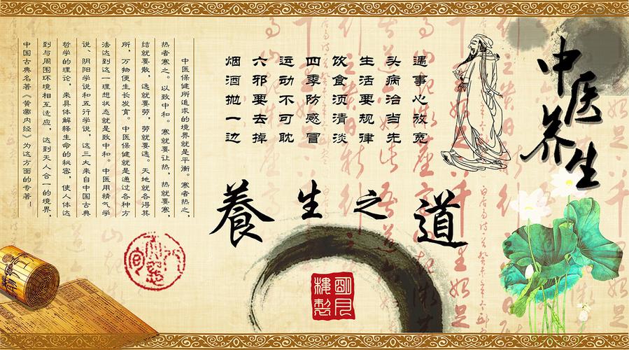中国风中医养生文化宣传海报