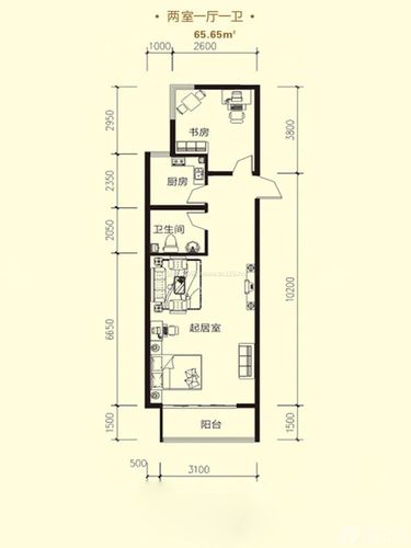 设计效果图265平米跃层室内楼梯扶手装潢效果图北欧风格长方形厨房