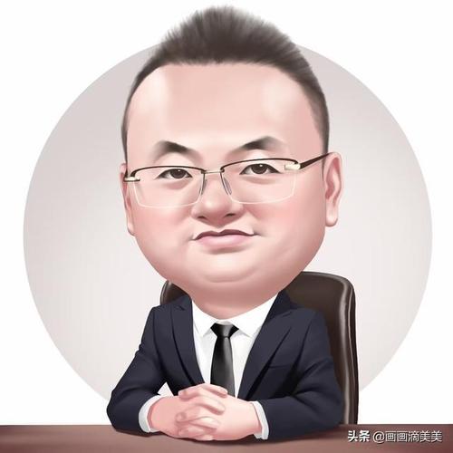 换个头像吧中年男士工作用的手绘头像有魅力有气质