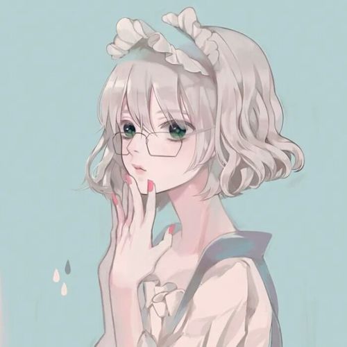 可爱惊艳女生动漫头像