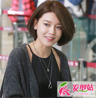 超瘦脸短发发型推荐 清新甜美潮女必备