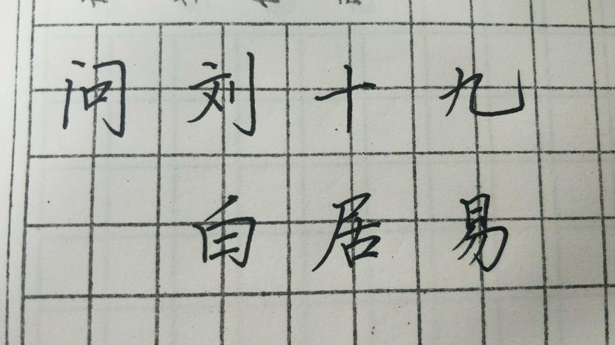 古诗书写《问刘十九》白居易