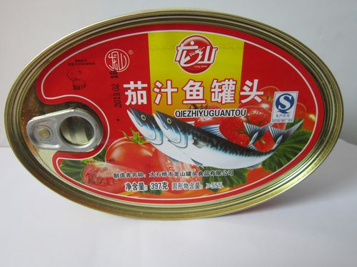 5罐包邮 鱼罐头食品 龙山茄汁鱼罐头397克鲅鱼/马鲛鱼儿时味道