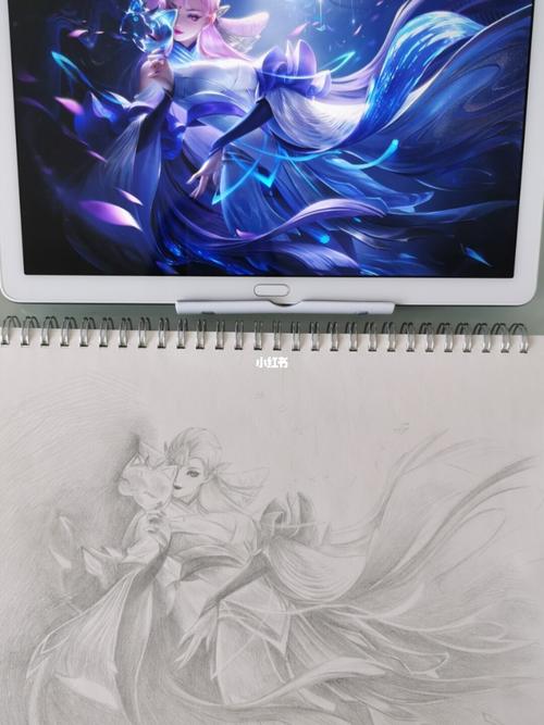 王者英雄 貂蝉猫影幻舞_手绘_文化_绘画