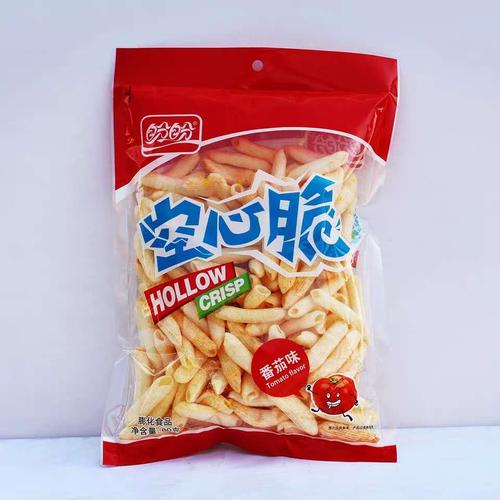 盼盼休闲食品75g空心脆香辣烤肉味番茄味葱香味多味办公室零食