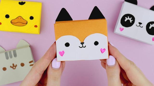 手工折纸作品,带你学习如何折叠可爱的零钱包!