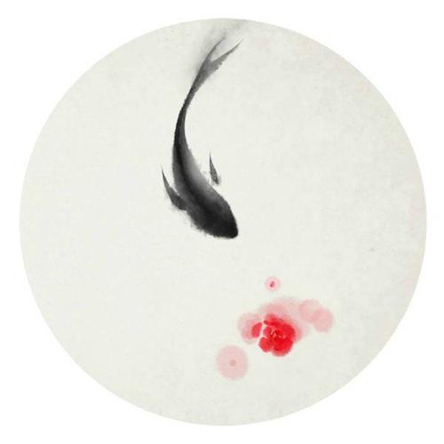水墨画 鱼