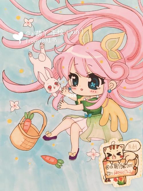 迷你世界q版头像人物手绘画线稿原创柔柔_迷你世界_绘画_手绘_线稿