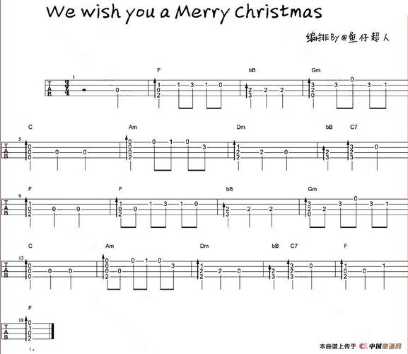 wewishyouamerrychristmas尤克里里指弹谱