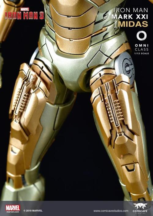 comicave新品112系列电影钢铁侠3钢铁侠mk21合金可动人偶