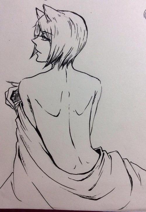 巴卫全身铅笔画 胡巴铅笔画图片大全-胡巴简笔画图片大全第1页 骤五