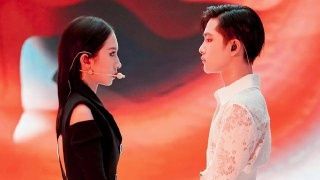 周震南身高172孟美岐164,两人《创造营》同框时,谁留意身高差?