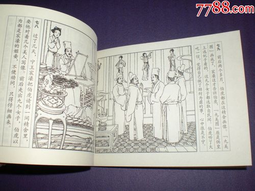 连环画《唐伯虎》50开,王亦秋绘画,一版一印.