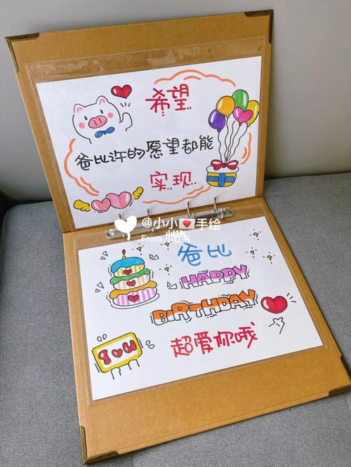 宝宝给爸爸的生日祝福手绘卡片97_生日_生日礼物_手绘_礼物_七夕