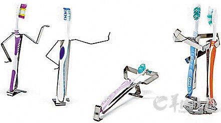 以色列设计师shmulik doron设计的牙刷架子