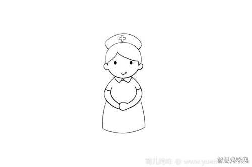 护士简笔画怎么画