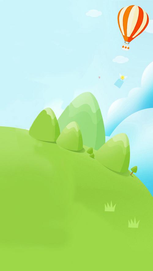 梦幻卡通风景h5背景免抠素材免费下载_觅元素51yuansu.com