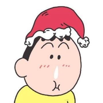 蜡笔小新圣诞节微信手绘头像