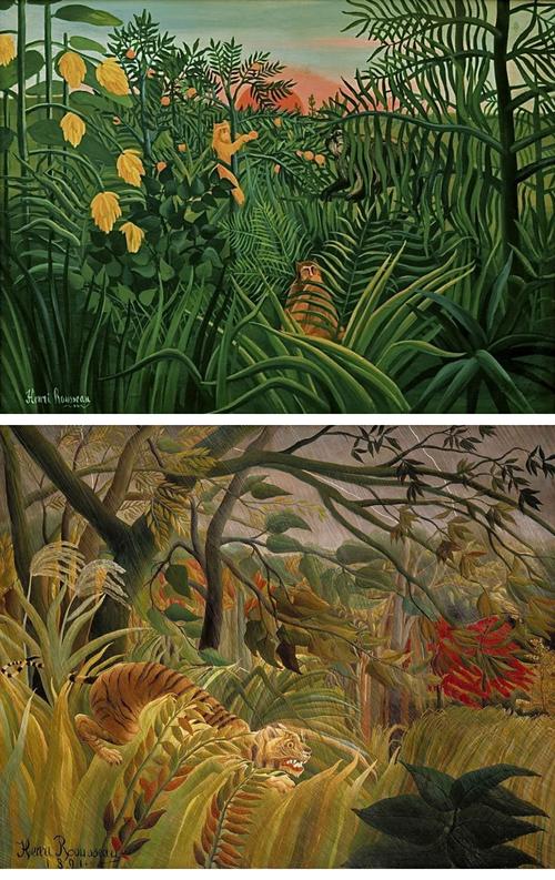 ▼ ▼ ▼ ▼ 极富生机与魔力的热带雨林系列作品是卢梭的代表作,不过