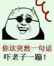 你这突然一句话吓老子一蹦!