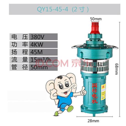 杭州斯耒特qy油浸潜水泵380v大流量高扬程工业农用深井三相抽水泵 4