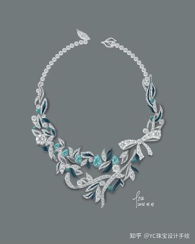 yc珠宝设计手绘 的想法: 小学生的项链设计! 她快升啦