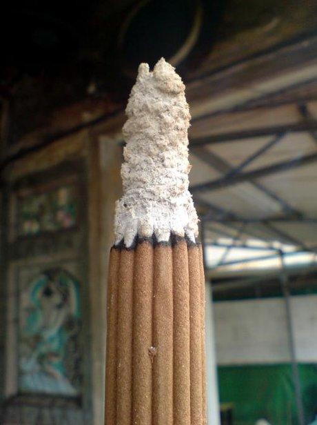 整捆烧香香灰形状图解