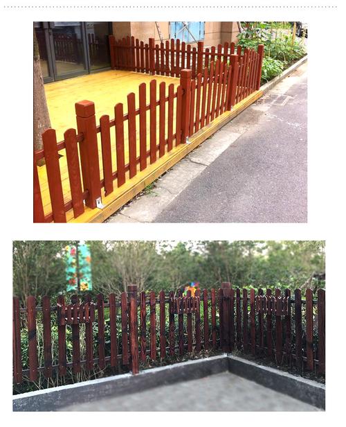 厂家直销防腐木护栏室外别墅庭院木栅栏 多种规格尺寸