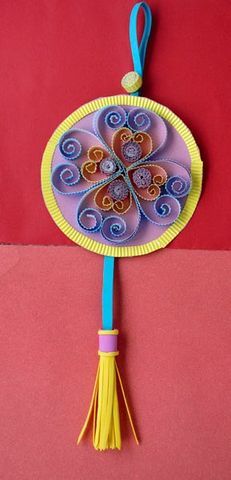 09年5月14日幼师手工-瓦楞纸挂饰 - 思聪花儿 - [艺术创想坊]东阳思聪