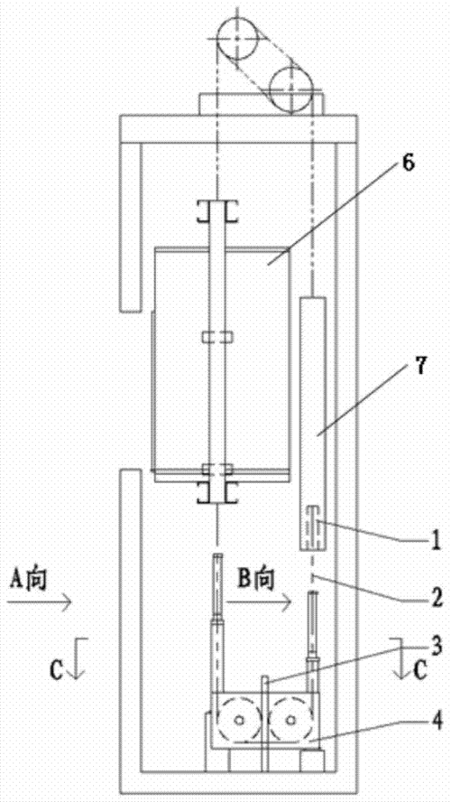 高速电梯钢丝绳补偿及涨紧装置制造方法及图纸