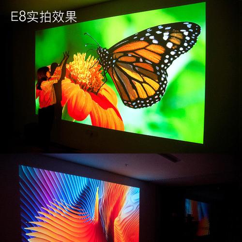 坚果e8投影仪家用高清wifi无线1080p智能手机迷你微.