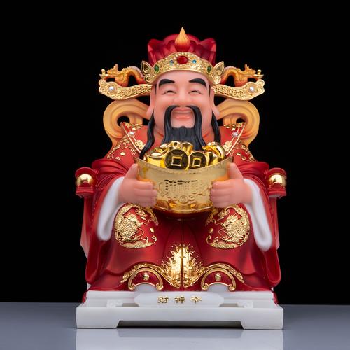 汉白玉财神爷神佛像文财神比干范蠡家用店铺开业乔迁礼品招财摆件