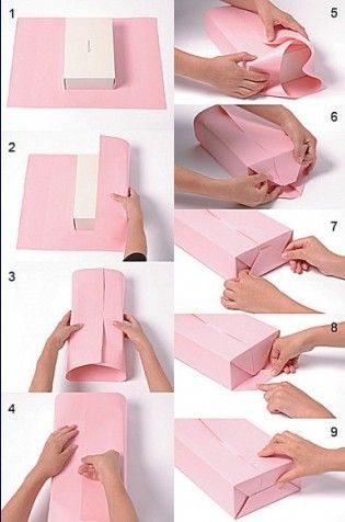 各式礼物包装方法五:基本的倾斜包装方法之薄礼盒