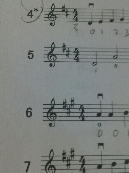 小提琴五线谱前写升号,不知道是升哪个