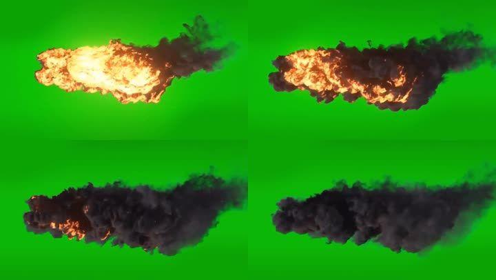 绿幕火焰特效_1280x720_高清视频素材下载(编号:)__vj