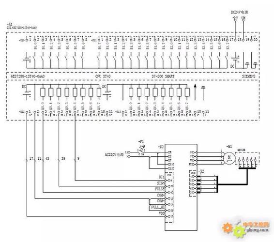 s7-200 smart晶体管型pnp输出形式,对应台达b2伺服说明书接线图,图示