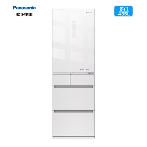 松下家用多门冰箱435升容量风冷无霜自动制冰家用冰箱 白色nr-te45atx