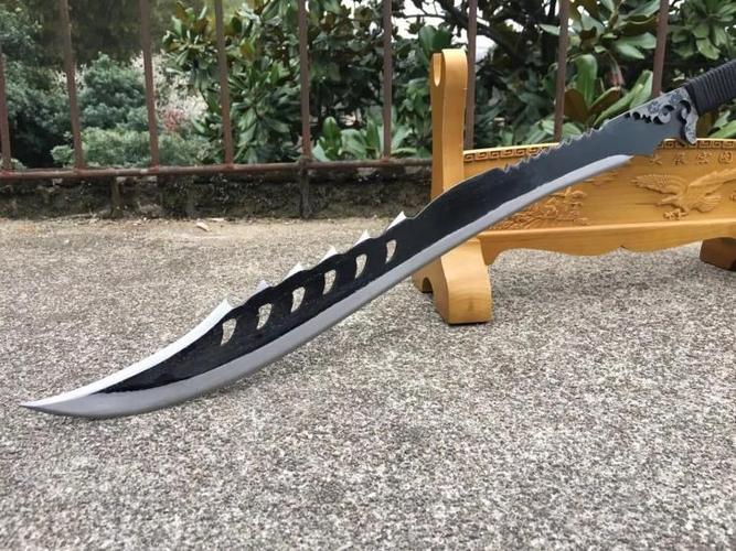 龙泉刀剑一体大刀朴刀高锰钢长款关刀春秋大刀关羽武术兵器未开刃