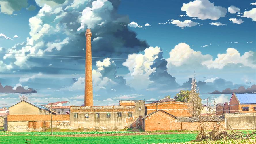 家乡风景动漫风格化