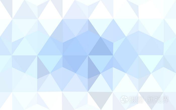 蓝色的多边形设计模式,三角形和梯度的折纸样式组成的