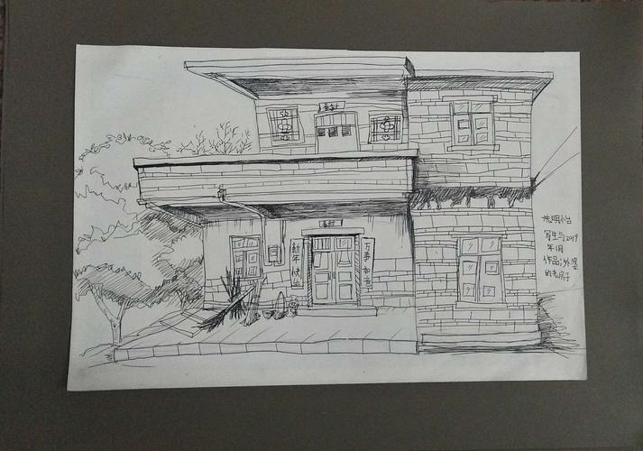 (泷江艺苑)记录孩子们在寒假画的《风景写生作品》