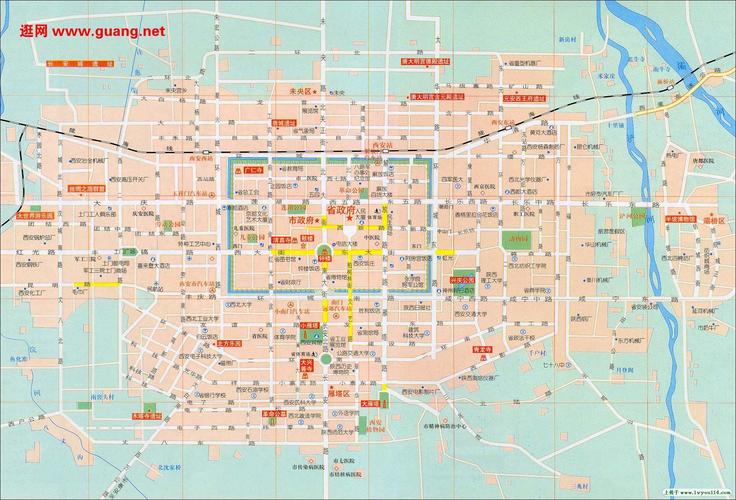 西安市区地图