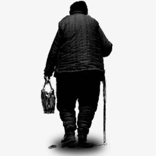 其它 《品端论午,话人生》 写美篇 背着拐棍儿佝偻的背影,愈渐高大伟