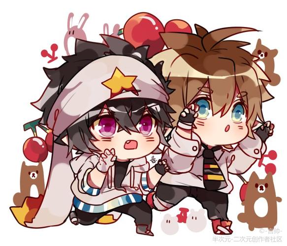 【凹凸世界 雷狮 安迷修 安雷 雷安】 q版软乎乎的!