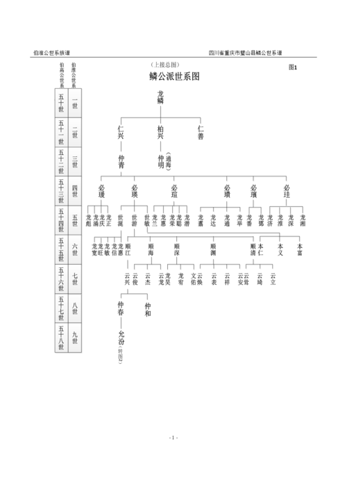 重庆璧山龙氏宗祠族谱世系图.doc