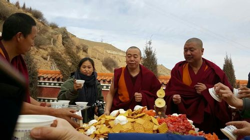 2016年末金佛之旅,在西宁,噶尔哇活佛的文都寺做的一场火供